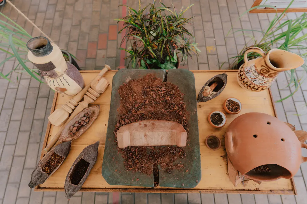 Cacao processing objects from ChocoMuseo’s educational programme
