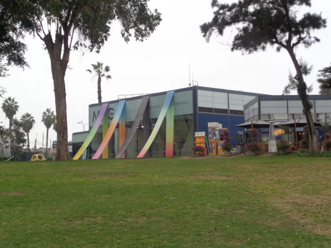 The modern exterior of MAC Lima, Barranco